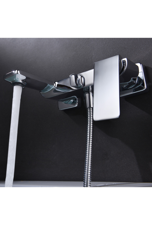 Grifería de baño y ducha monomando cromado serie Fiyi
