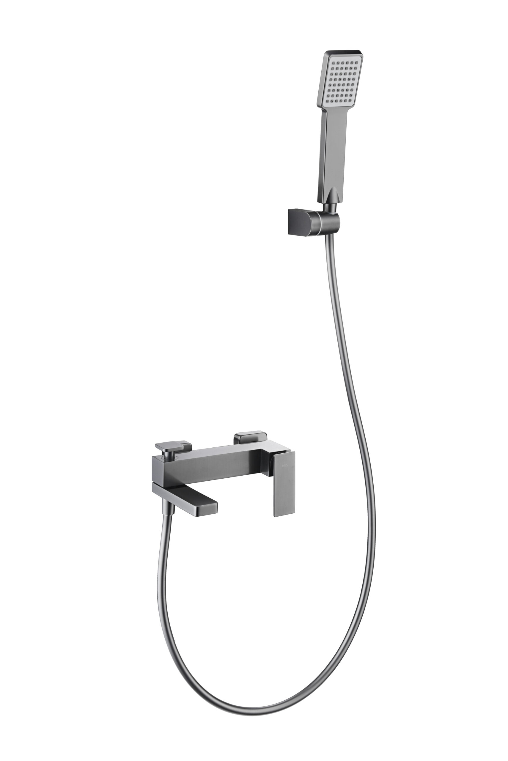 Grifería de baño y ducha monomando black gun metal serie Pisa