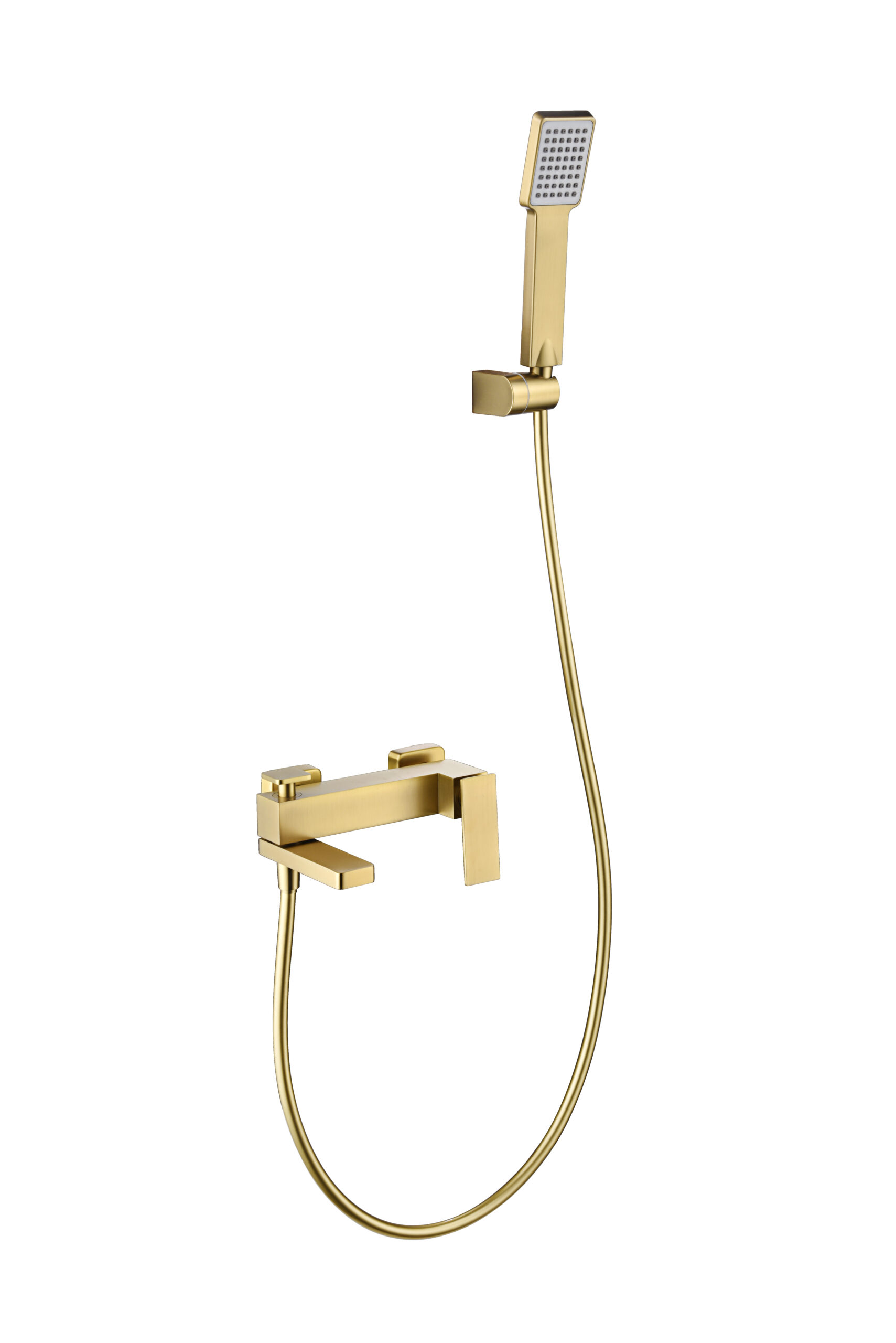 Grifería de baño y ducha monomando oro cepillado serie Pisa