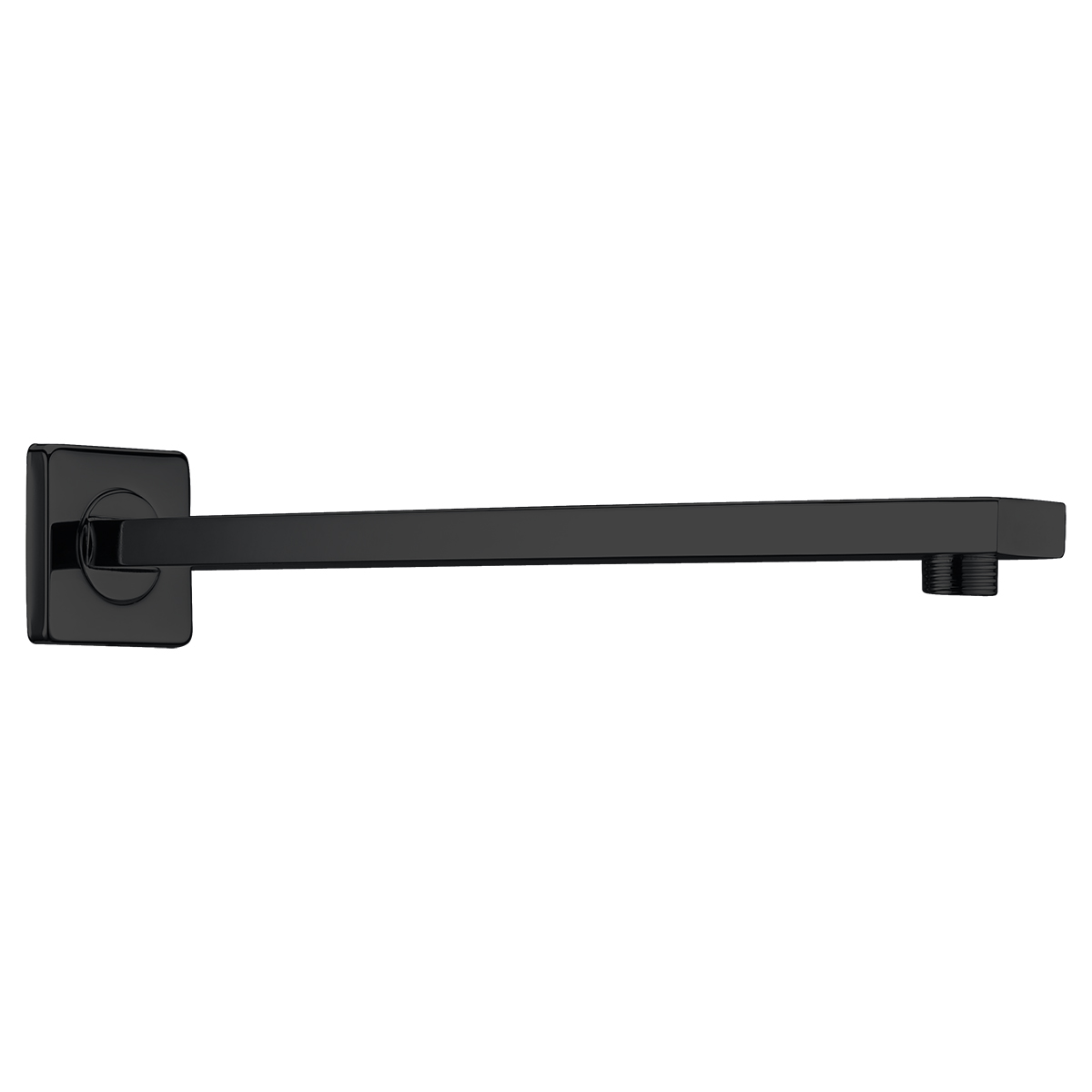 Tubo a pared cuadrado negro mate BPC003/NG