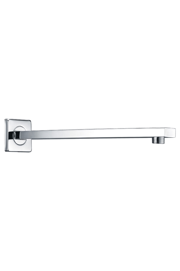 Tubo a pared cuadrado cromado para rociador BPC003