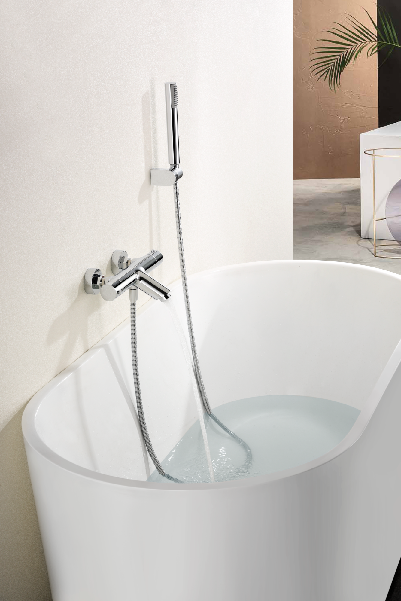 Grifería baño y ducha termostático cromo serie Monza
