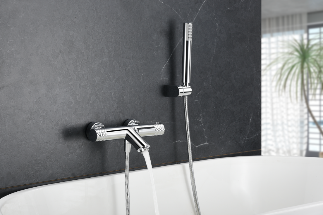 Grifería baño y ducha termostático cromado serie Génova