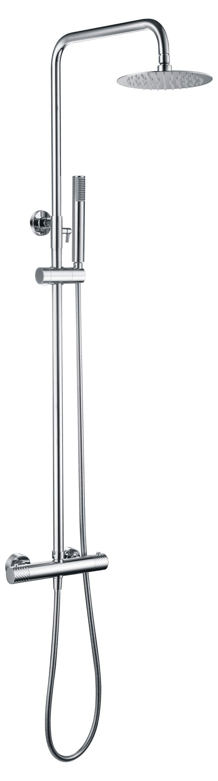 IMEX - Barra de ducha termostática cromada serie Génova