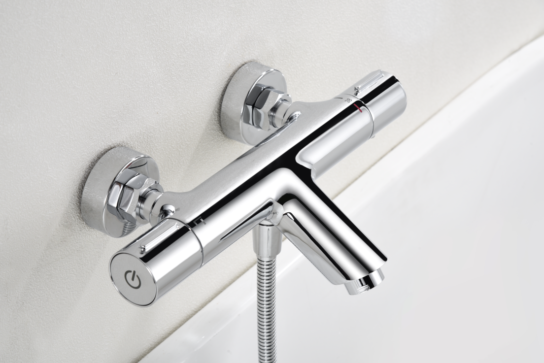 Grifería baño y ducha termostática cromado serie Eco-Kent