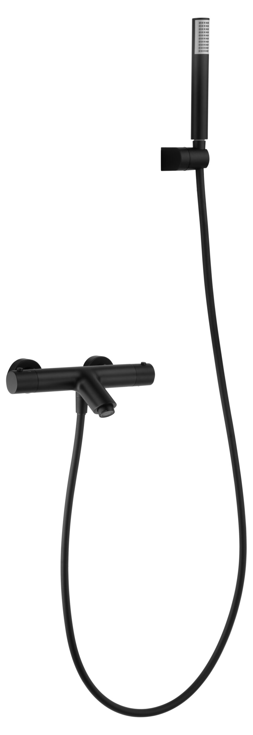 Grifería baño y ducha termostático negro mate serie Monza