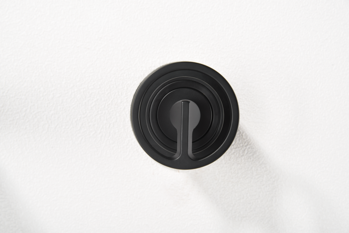 Grifo de lavabo empotrado monomando negro mate serie Olimpo