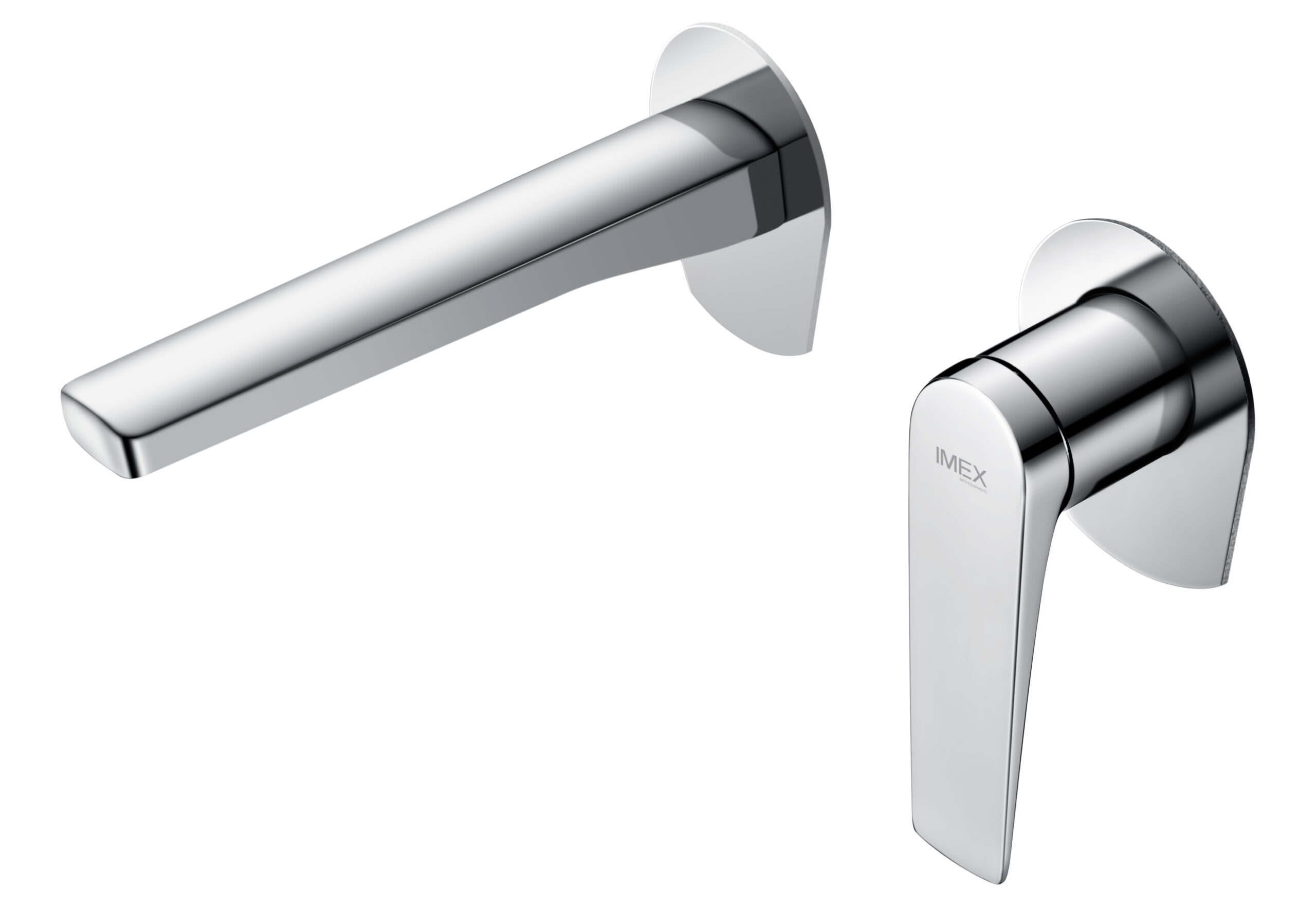 IMEX - Grifo de lavabo empotrado monomando cromado serie Delos