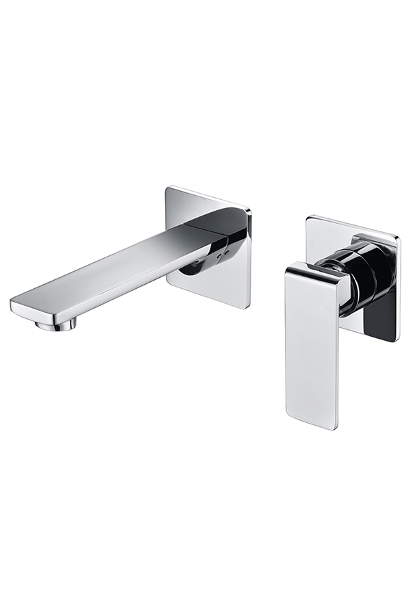 Grifo de lavabo empotrado cromado serie Fiyi