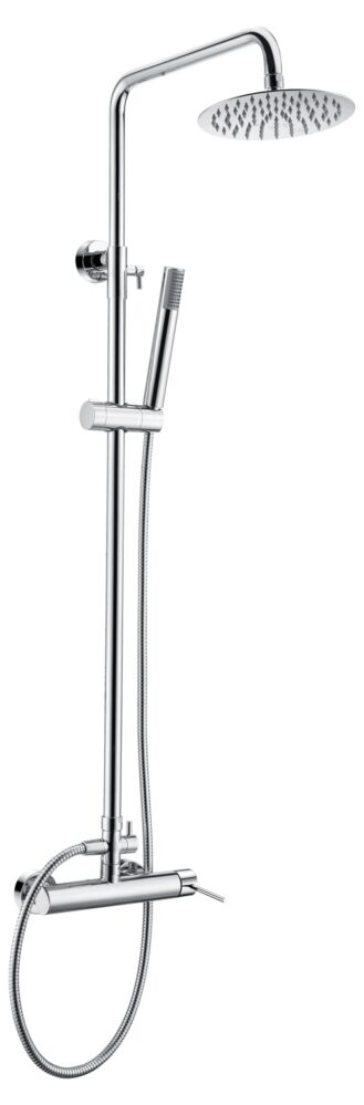 Barra de ducha extensible cromado serie Milos