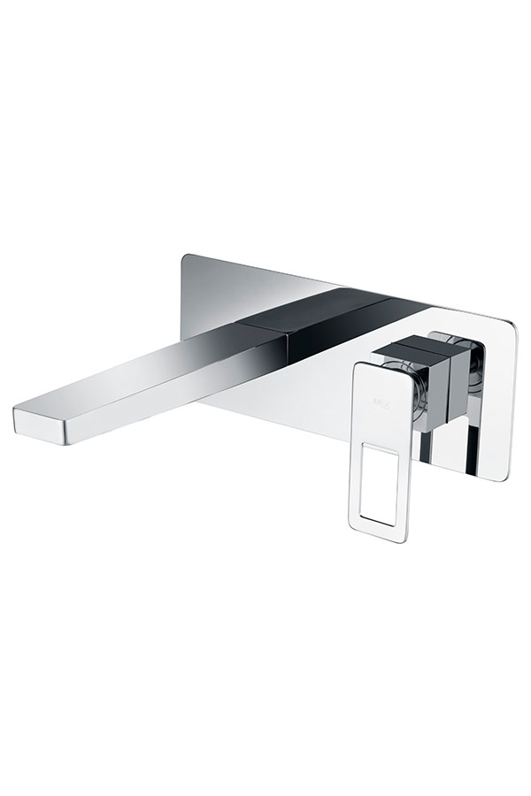 Grifo de lavabo empotrado cromado serie Suecia